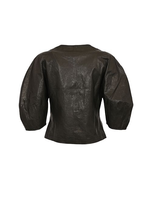 Blusa Delphine in pelle stretch Liviana Conti | F5WX20Y69-0